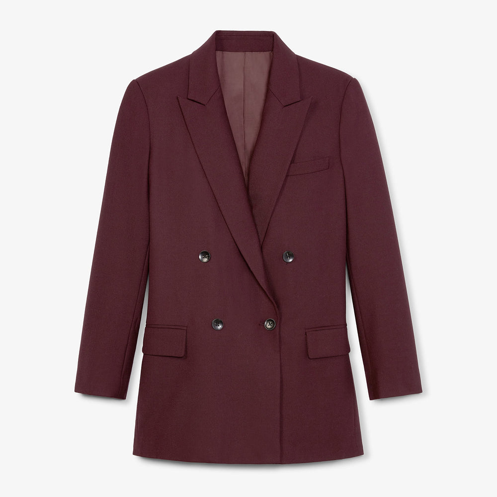Packshot image of the O'Hara Blazer-Sharkskin in garnet