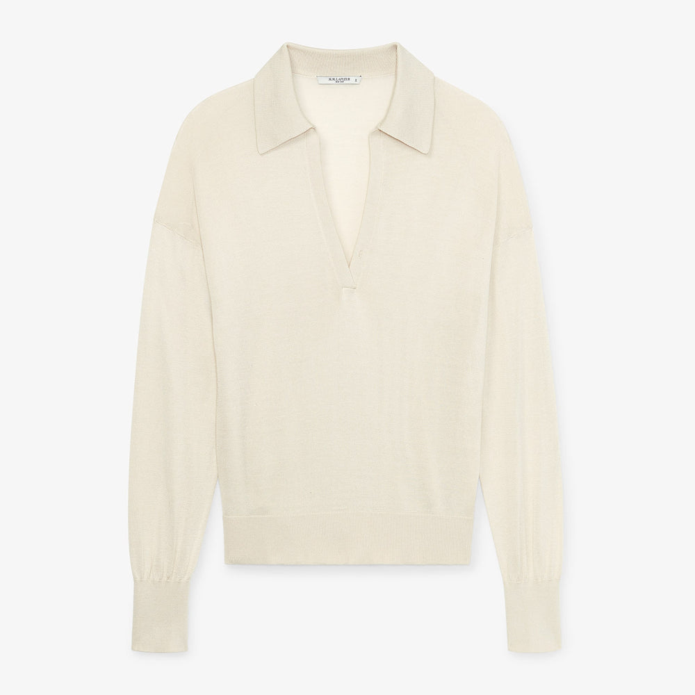 Packshot image of the leo top in cream