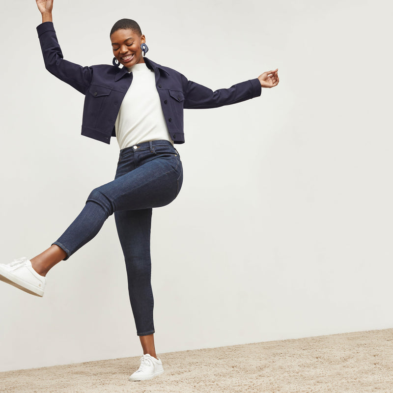 Frame Denim Le High Skinny Crop Jean