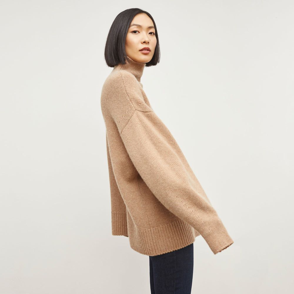 Lea Sweater, Light Maple, image 2 of 9