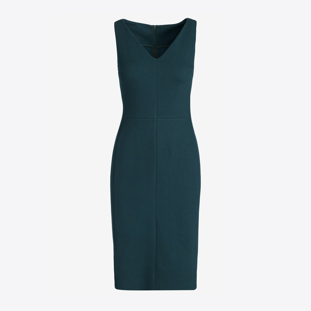 Packshot image of the Rachel dress in deep sea