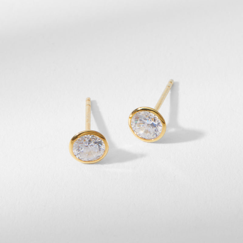 Bezel Earrings