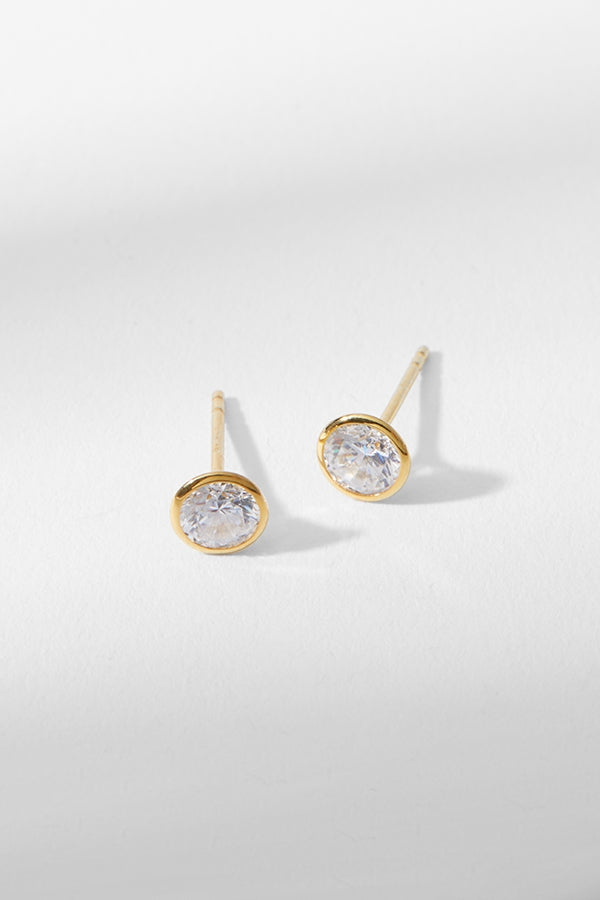 Bezel Earrings