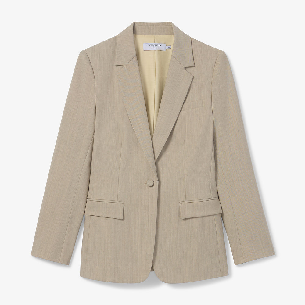 Packshot image of the Yiyan Blazer in Natural Melange