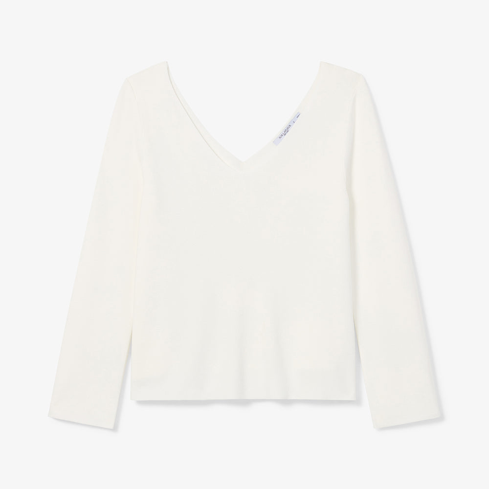 Packshot image of the Kara top in Ivory