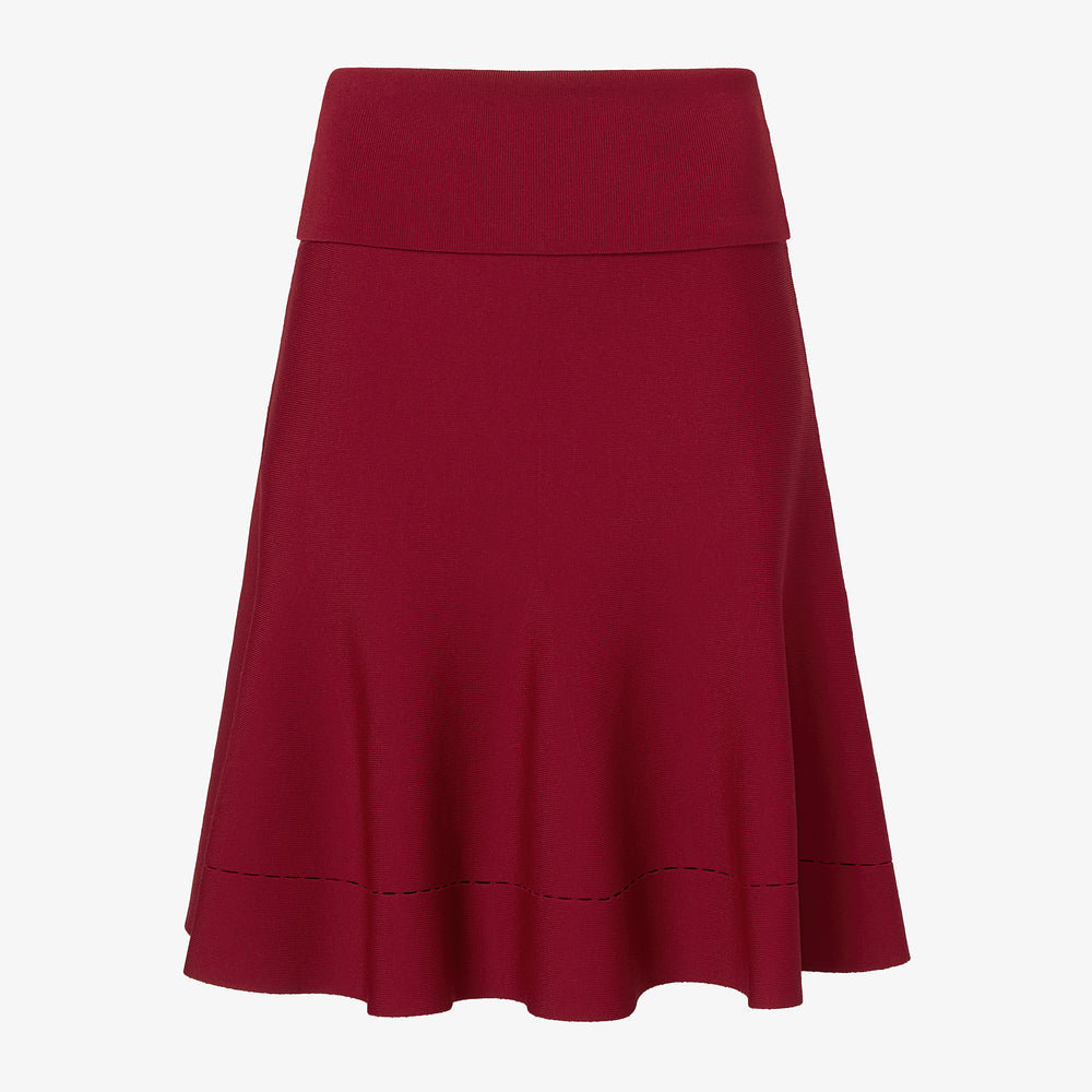 Luca Skirt - Jardigan Knit :: Maroon